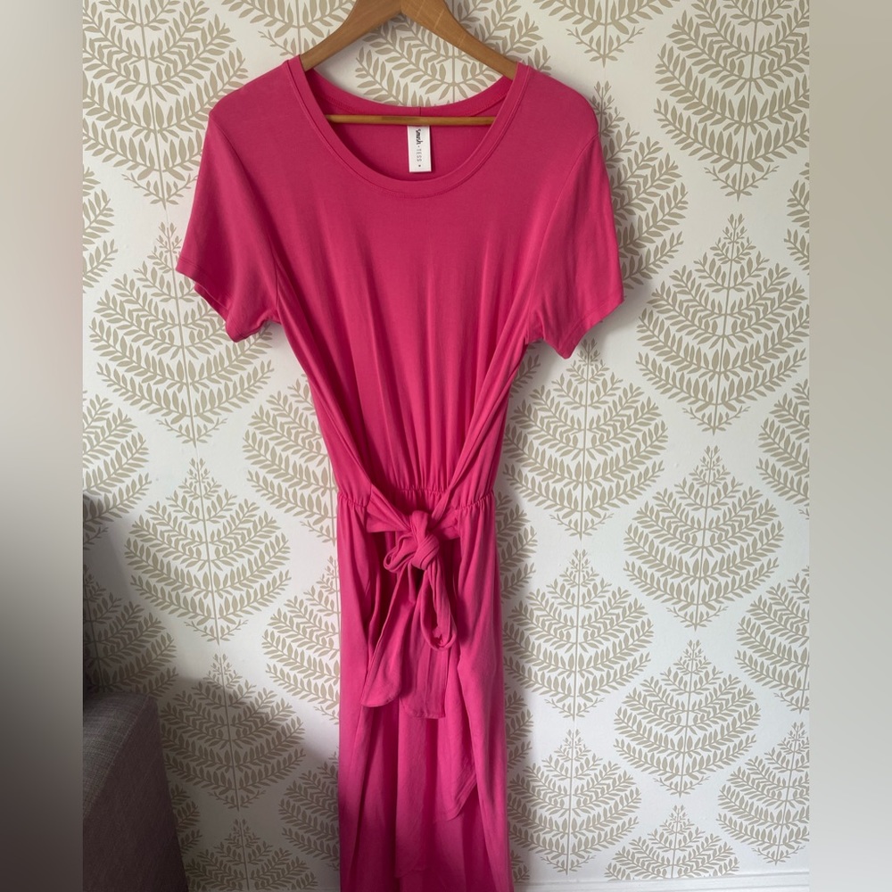 Smash & Tess Rebecca Wrap Dress in Pop of Pink - New Without Tags